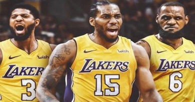 Paul George Kawhi Leonard LeBron James Lakers Big Three