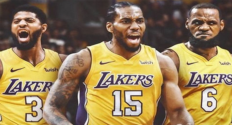 Paul George Kawhi Leonard LeBron James Lakers Big Three