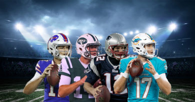 AFC East quarterback Allen Darnold Brady Tannehill
