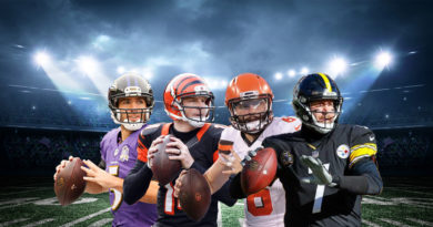 AFC North Flacco Dalton Mayfield Roethlisberger