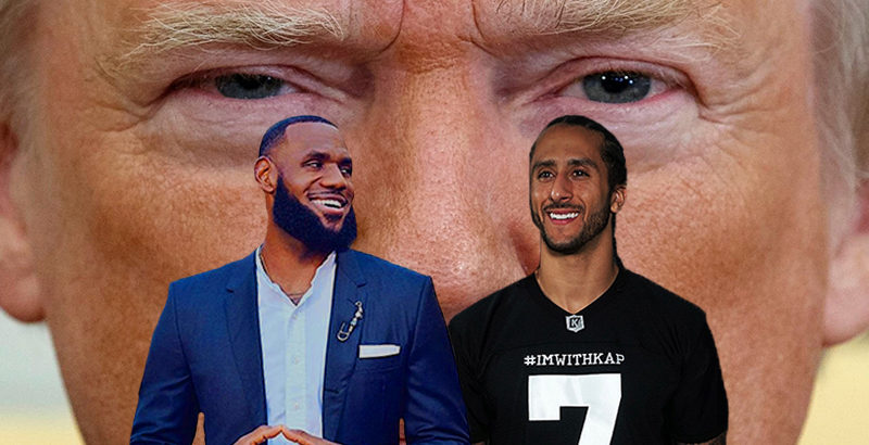 Colin Kaepernick Lebron James vs Donald Trump