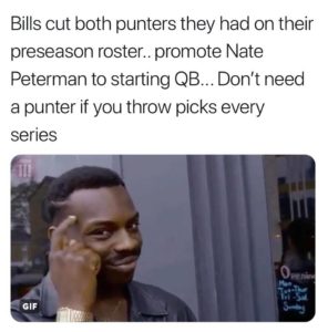 Don't need a punter if you throw picks every series