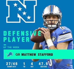 Stafford MVP difensivo