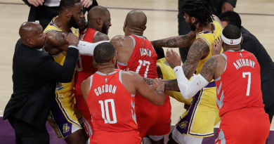 Lakers Rockets rissa