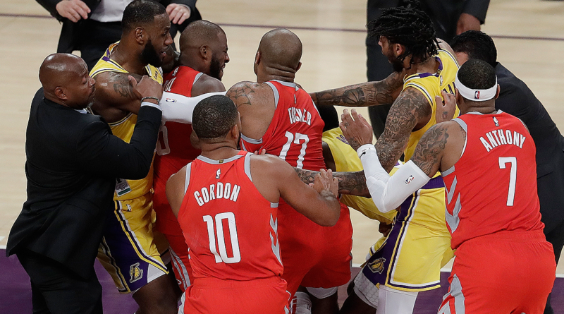 Lakers Rockets rissa