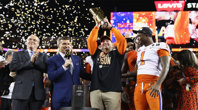 Clemson campione NCAA 2019