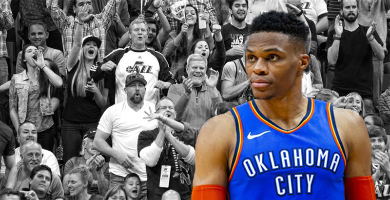 Russell Westbrook lite Jazz fan