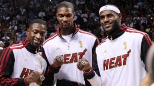 Wade Bosh LeBron anello 2012