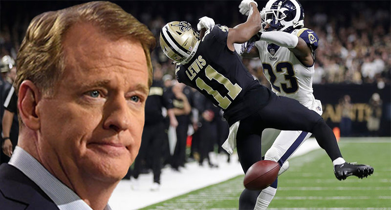 Nuove regole 2019 pass interference Goodell