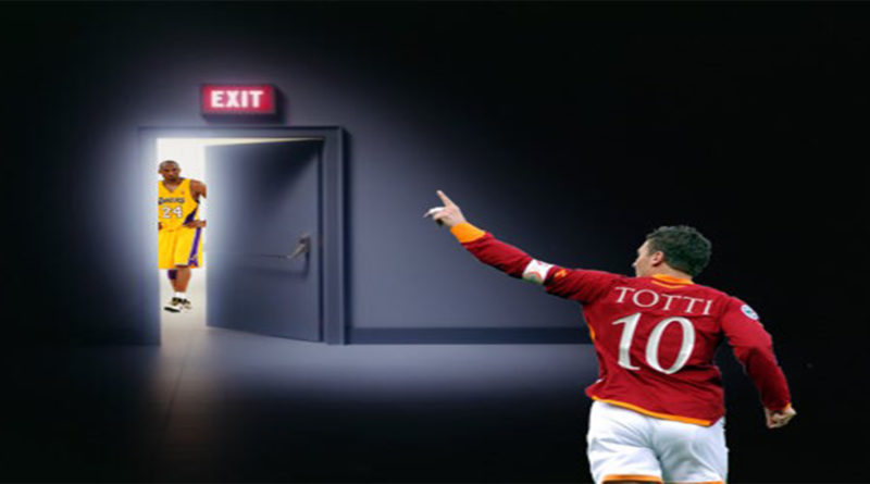 Kobe Totti addio